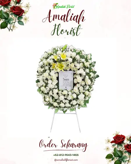 Krans Bunga Duka Gedung Wedding Tangerang